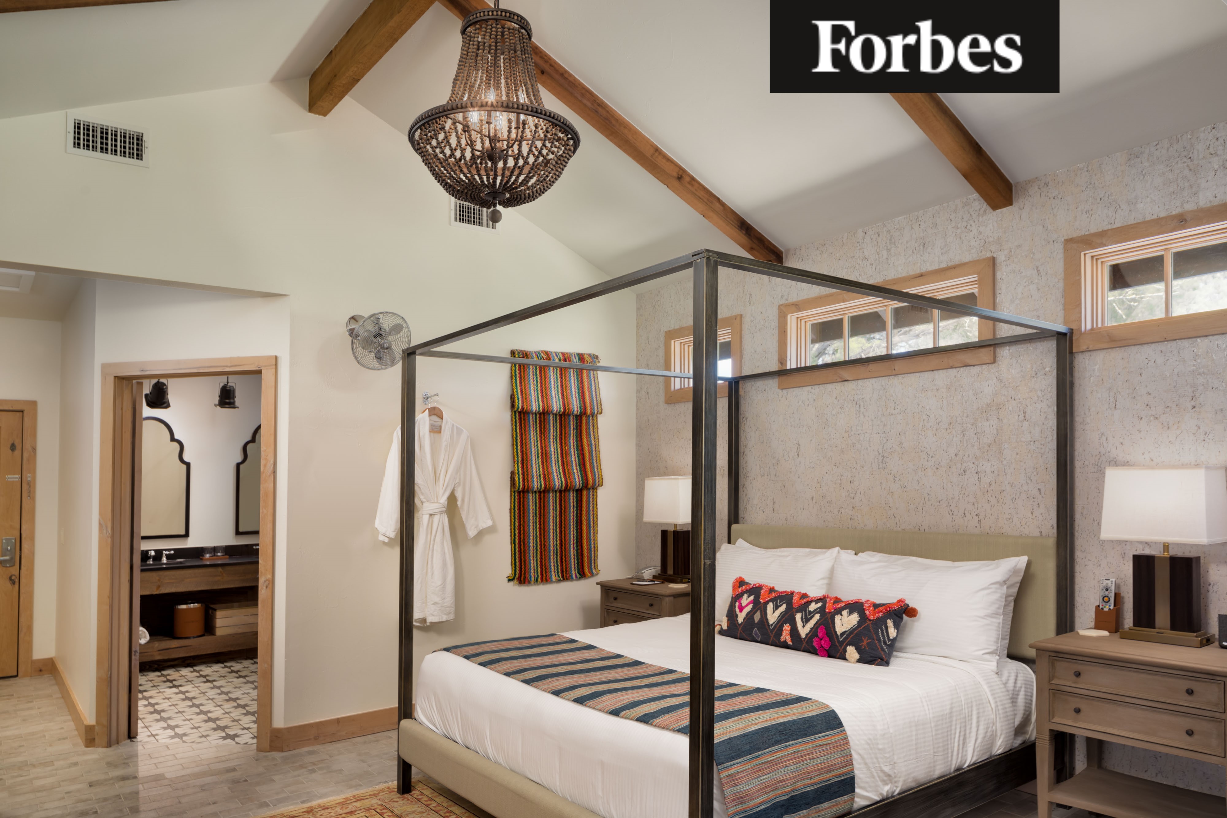 Forbes feature on Camp Lucy cottages