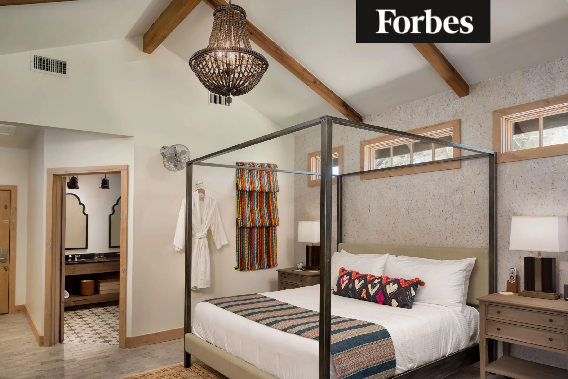 Forbes feature on Camp Lucy cottages
